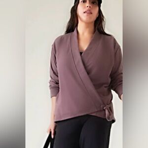 Athleta Retroterry Wrap Top